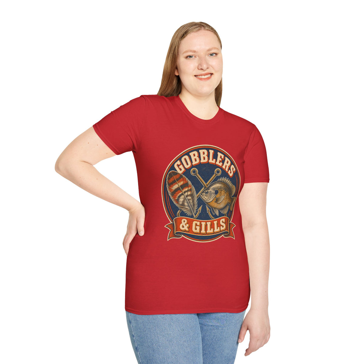 Gobblers & Gills Thanksgiving Fishing T-Shirt