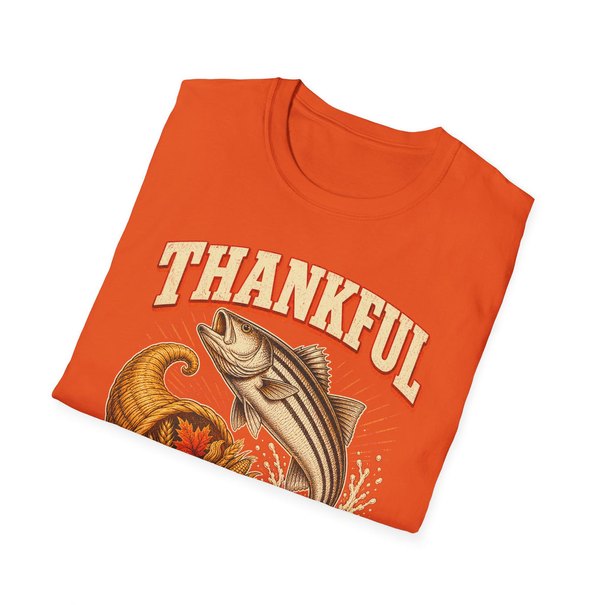 Thankful for Stripers Fishing T-Shirt