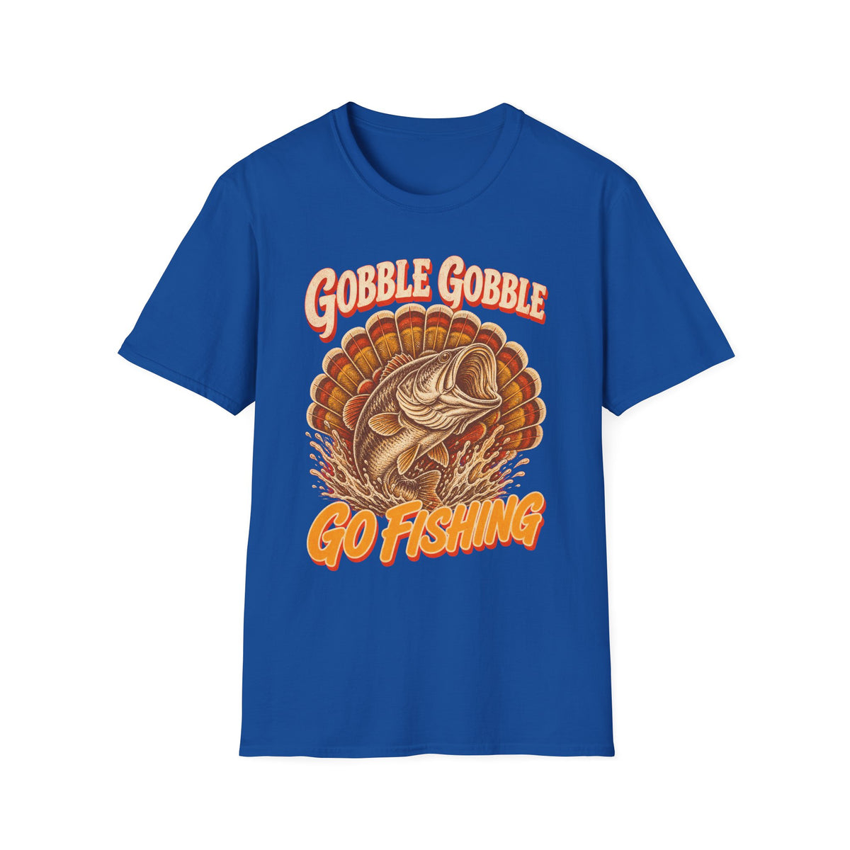 Gobble Gobble Go Fishing Turkey Hunting T-Shirt