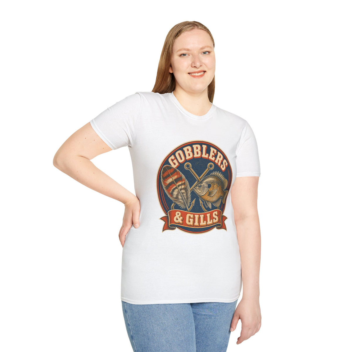 Gobblers & Gills Thanksgiving Fishing T-Shirt