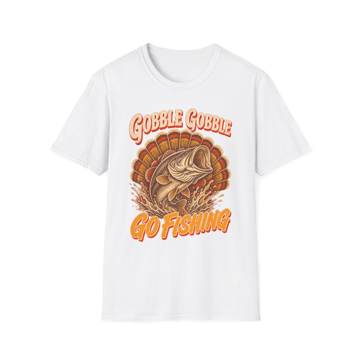Gobble Gobble Go Fishing Turkey Hunting T-Shirt