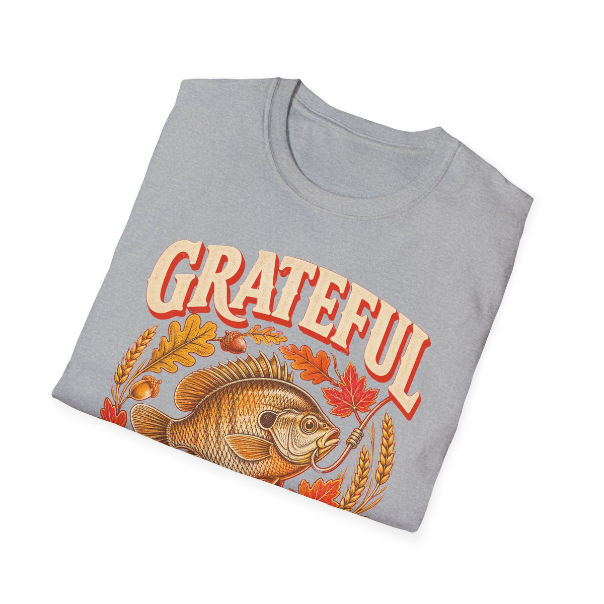 Grateful for Every Bite Fish Thanksgiving T-Shirt