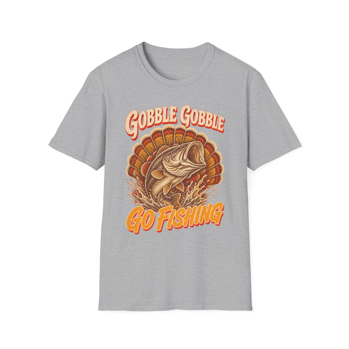 Gobble Gobble Go Fishing Turkey Hunting T-Shirt