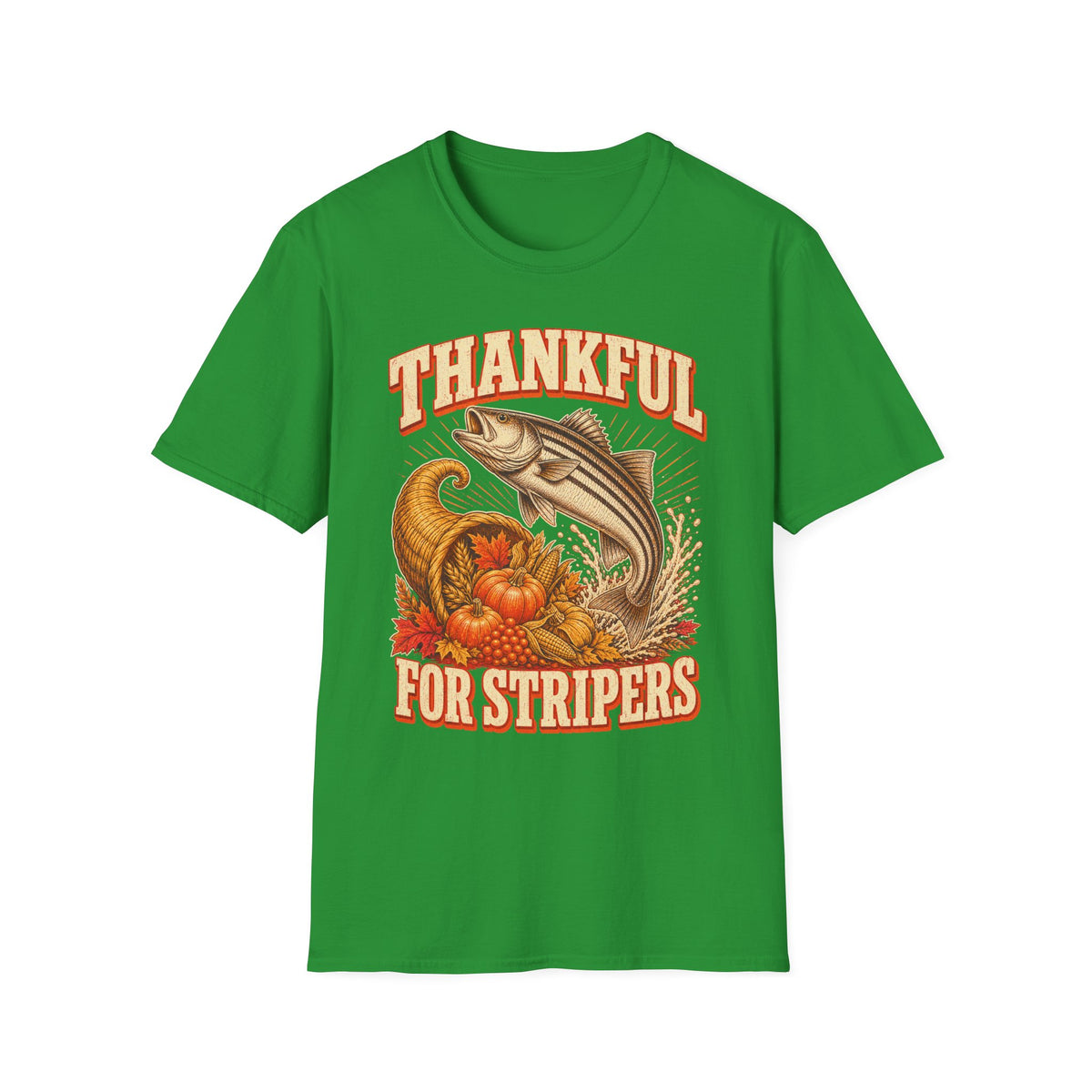 Thankful for Stripers Fishing T-Shirt
