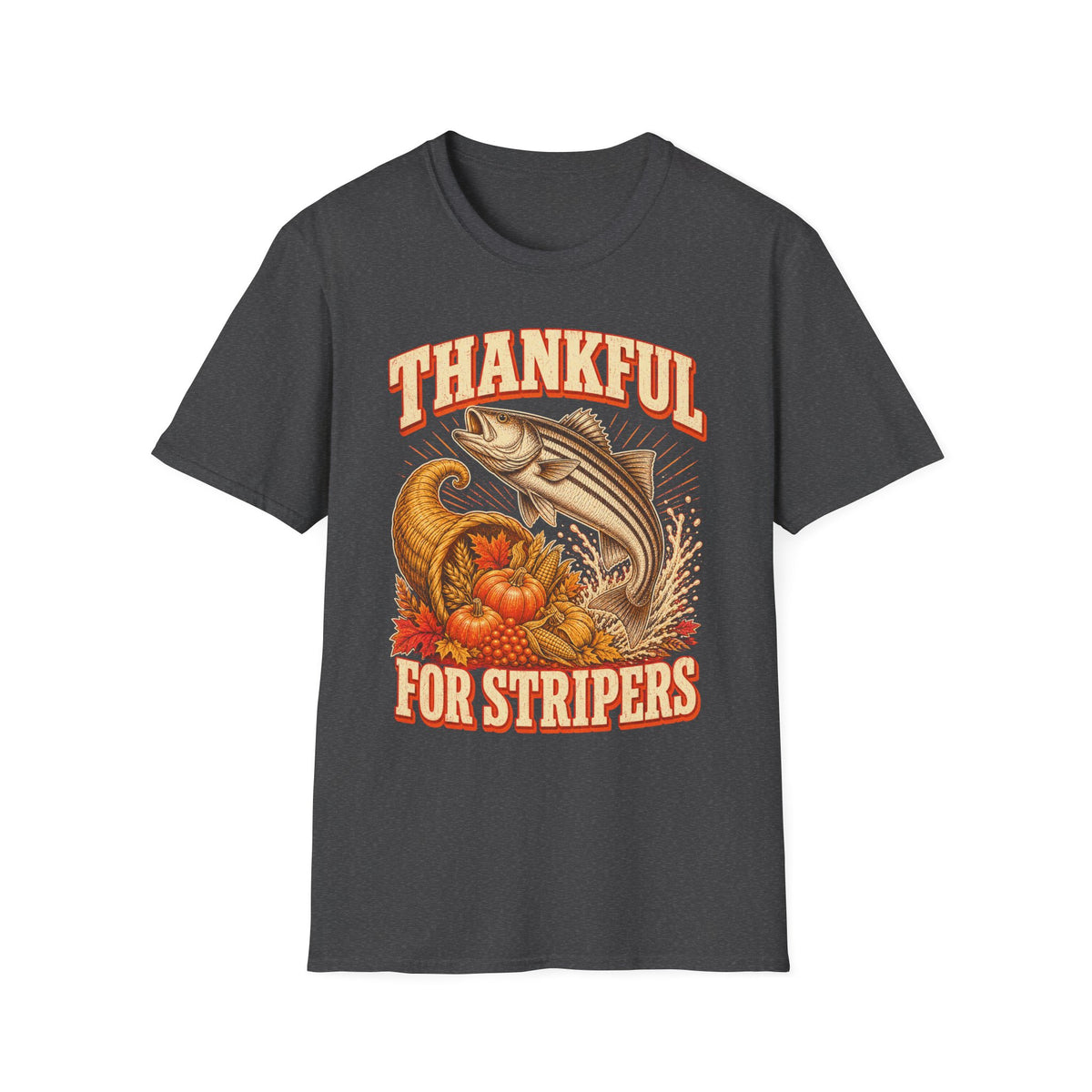 Thankful for Stripers Fishing T-Shirt