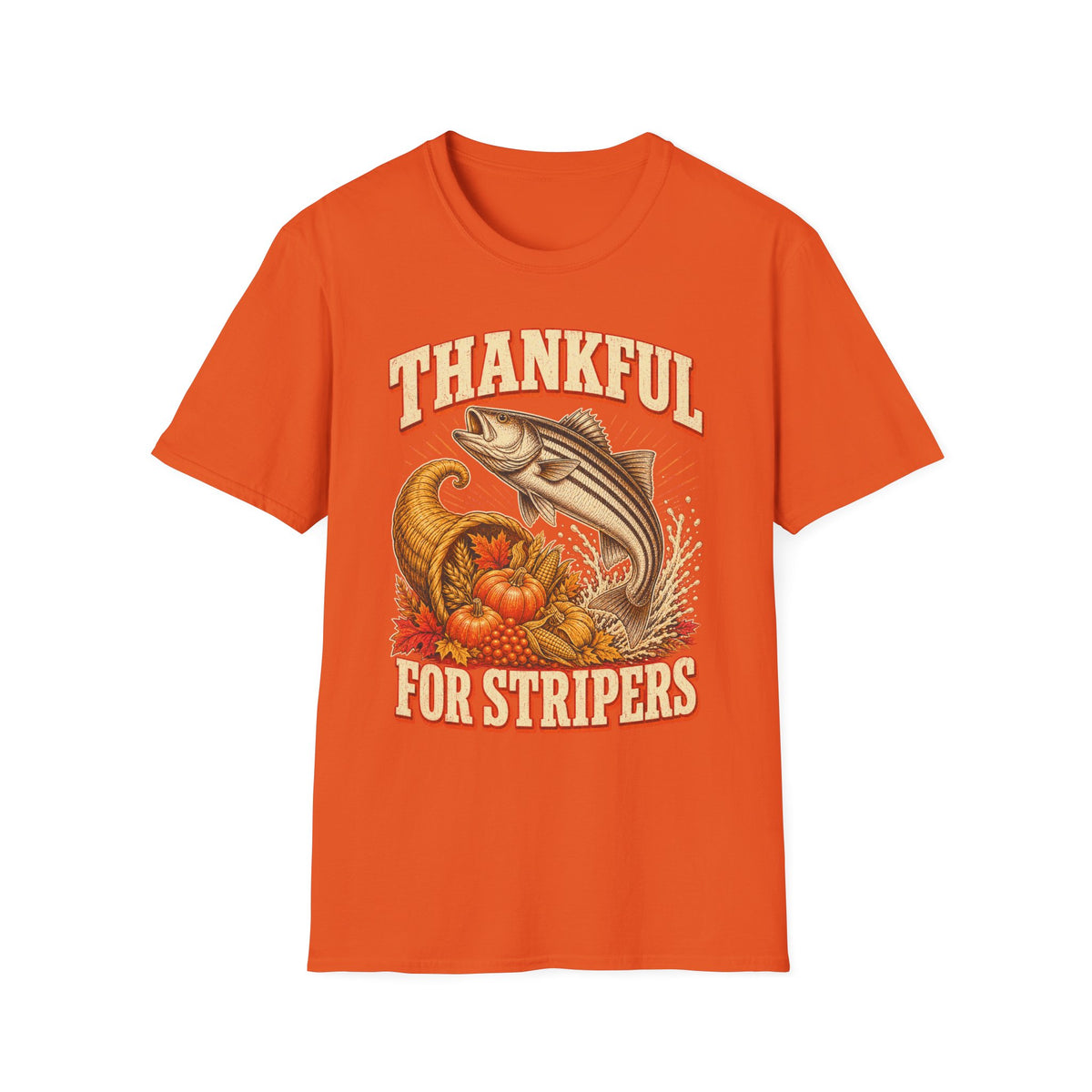 Thankful for Stripers Fishing T-Shirt