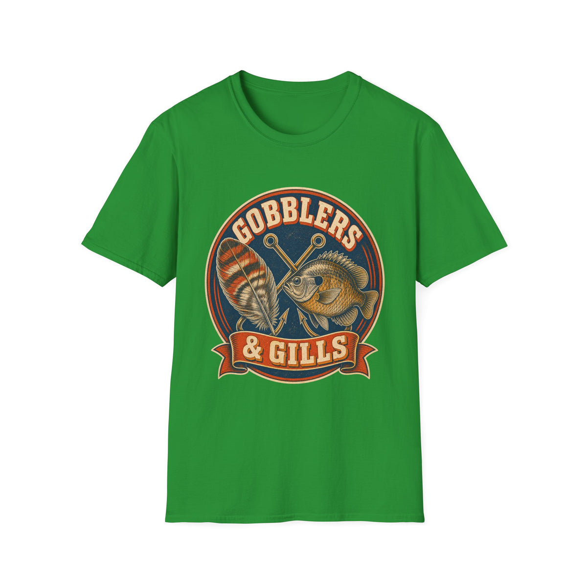 Gobblers & Gills Thanksgiving Fishing T-Shirt