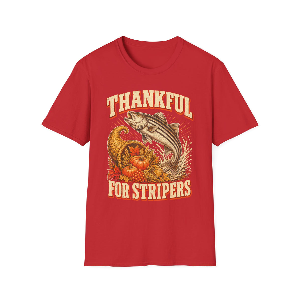 Thankful for Stripers Fishing T-Shirt