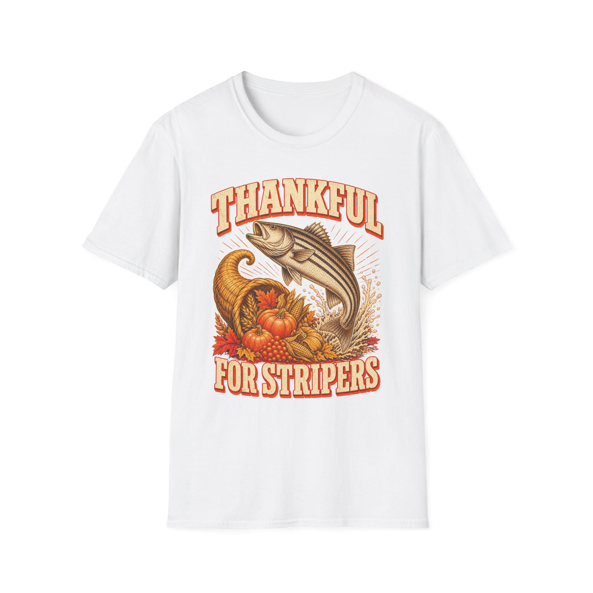 Thankful for Stripers Fishing T-Shirt