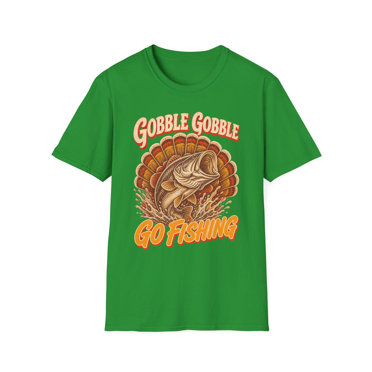 Gobble Gobble Go Fishing Turkey Hunting T-Shirt