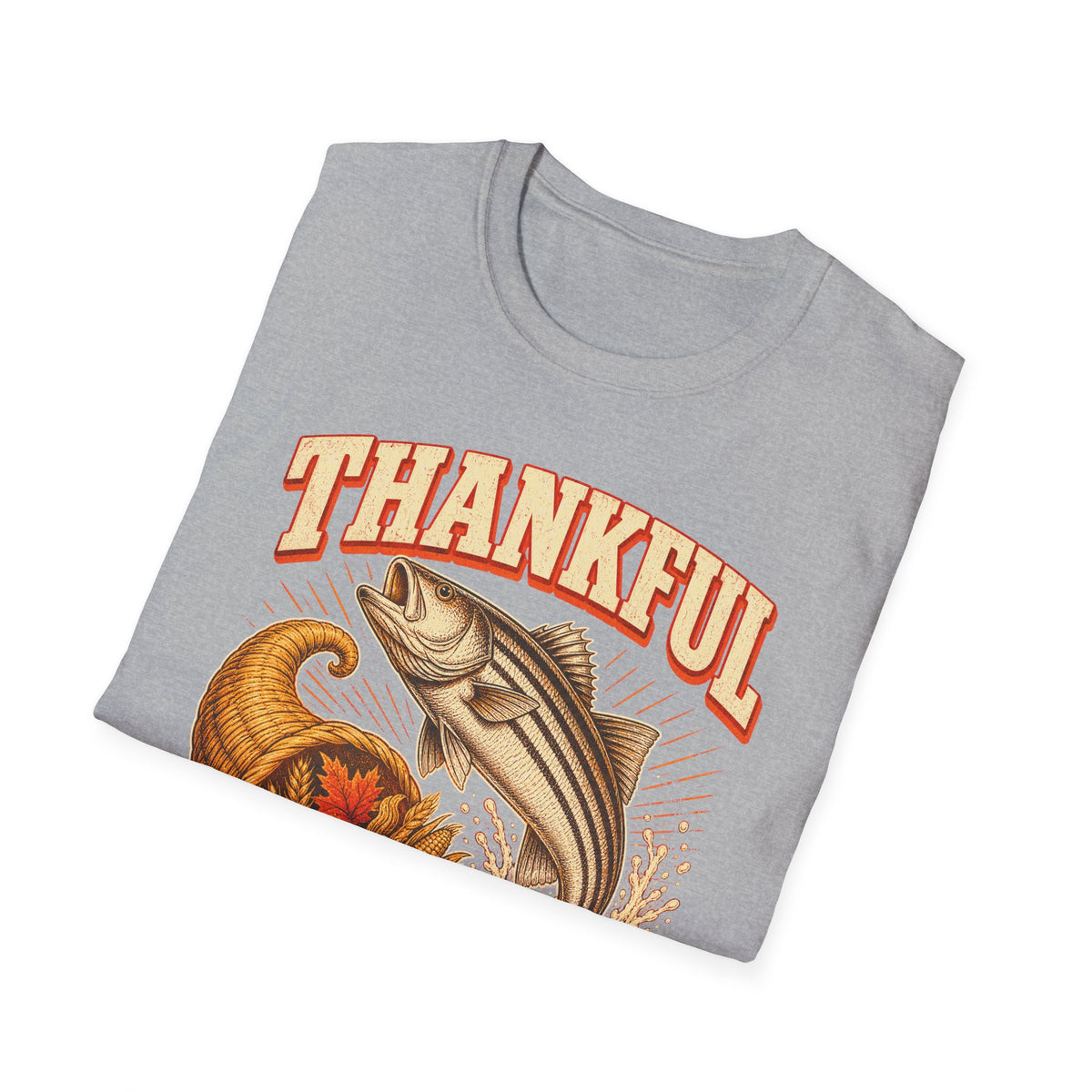 Thankful for Stripers Fishing T-Shirt