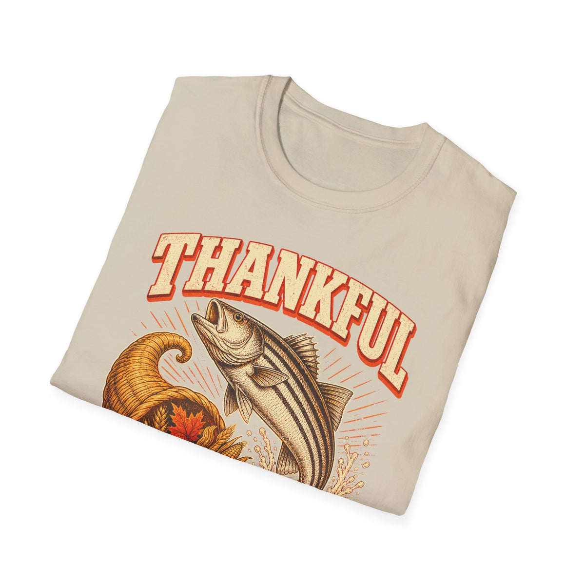Thankful for Stripers Fishing T-Shirt