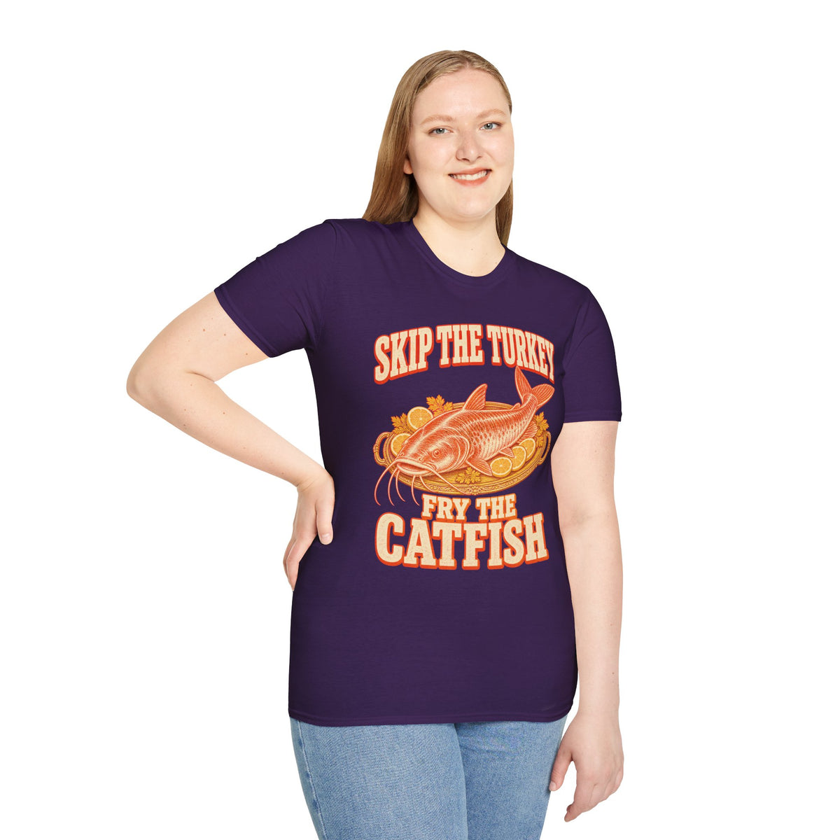 Skip the Turkey Fry the Catfish Thanksgiving T-Shirt