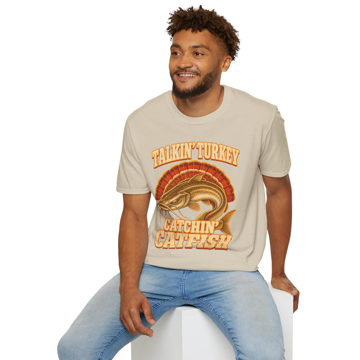 Talkin’ Turkey Catchin’ Catfish Fishing T-Shirt