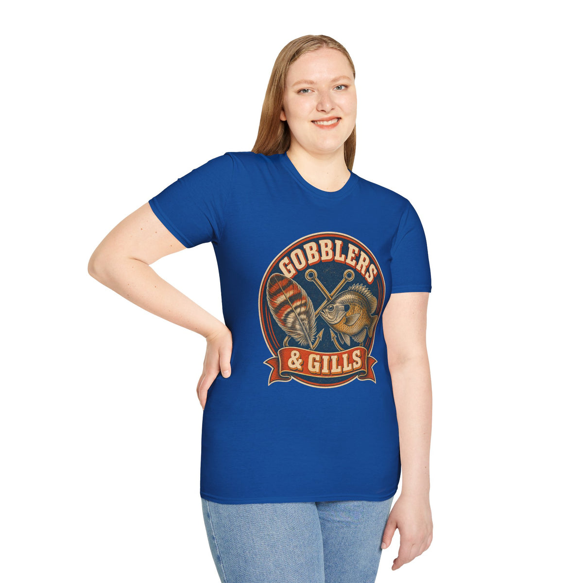 Gobblers & Gills Thanksgiving Fishing T-Shirt