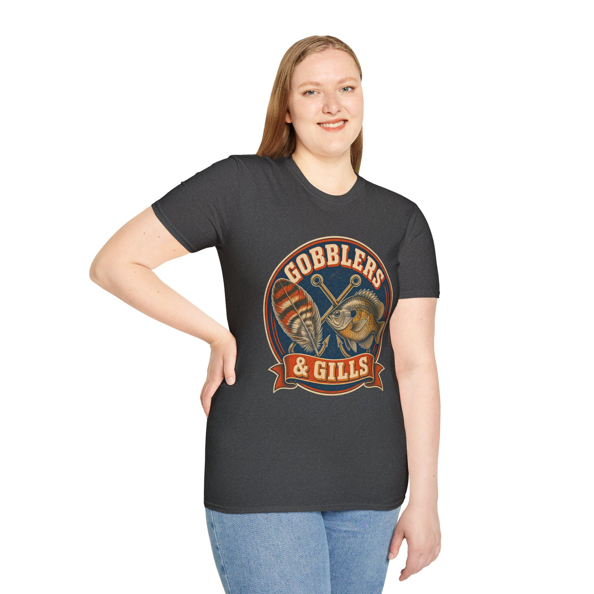 Gobblers & Gills Thanksgiving Fishing T-Shirt