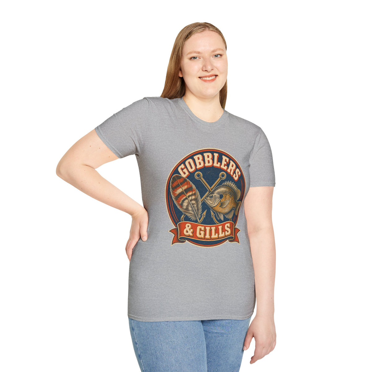 Gobblers & Gills Thanksgiving Fishing T-Shirt