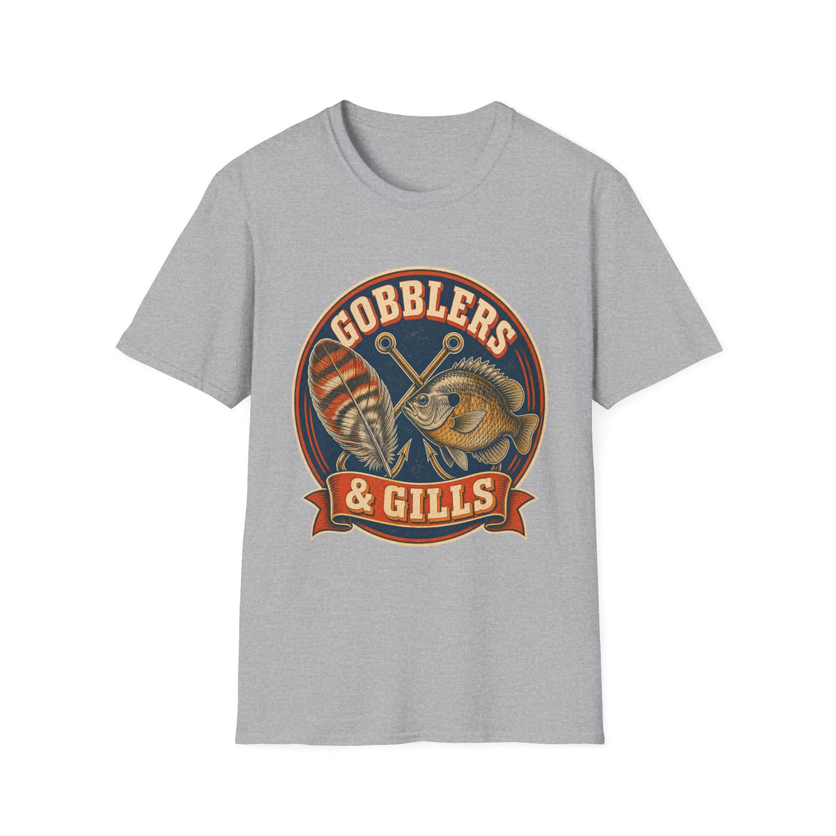 Gobblers & Gills Thanksgiving Fishing T-Shirt