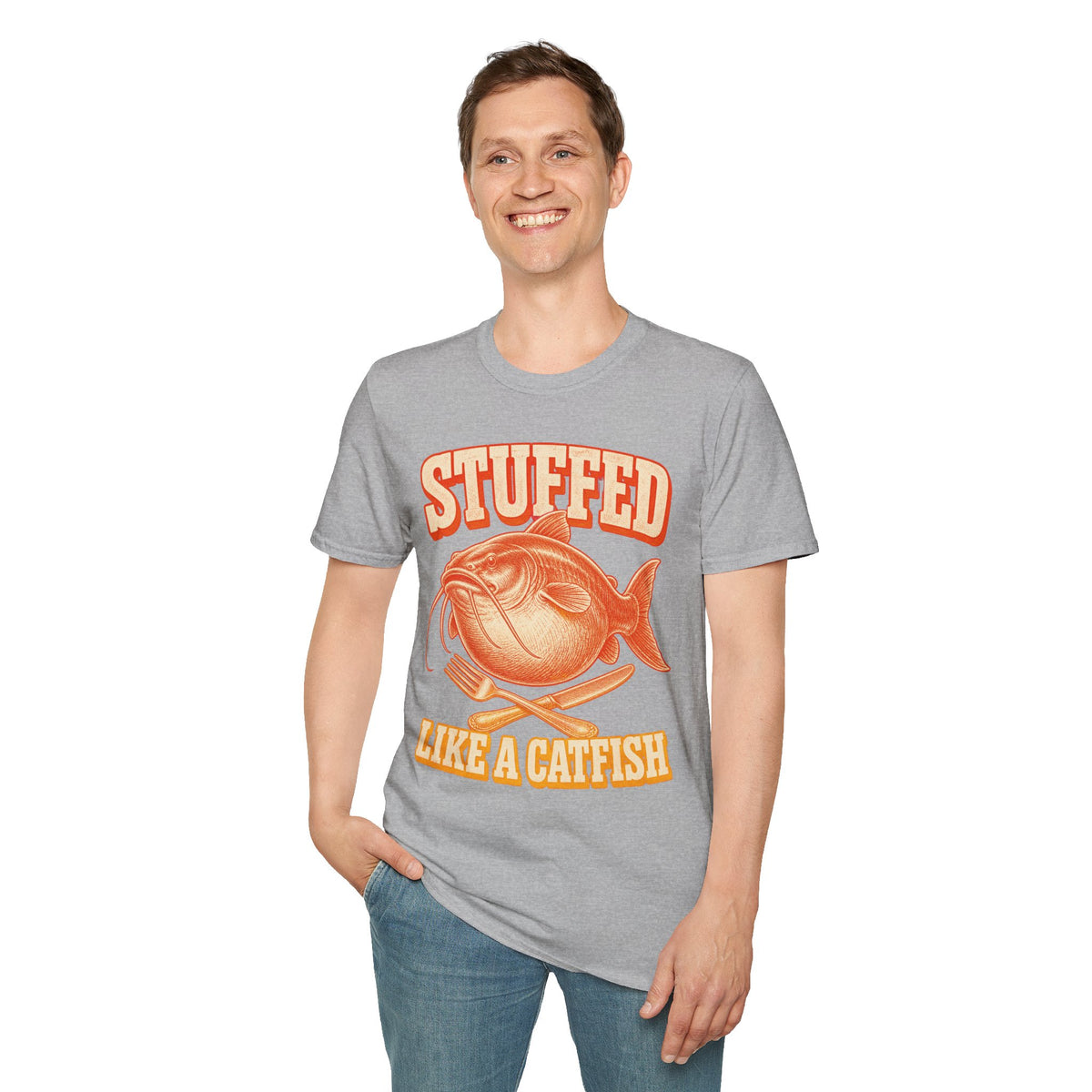 Stuffed Like a Catfish Fishing T-Shirt