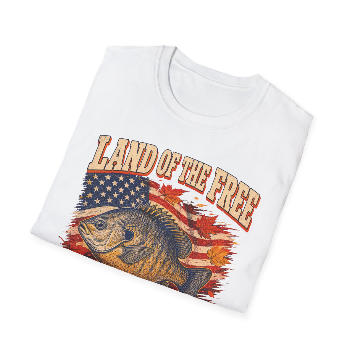 Land of the Free Home of the Leftovers Fishing T-Shirt