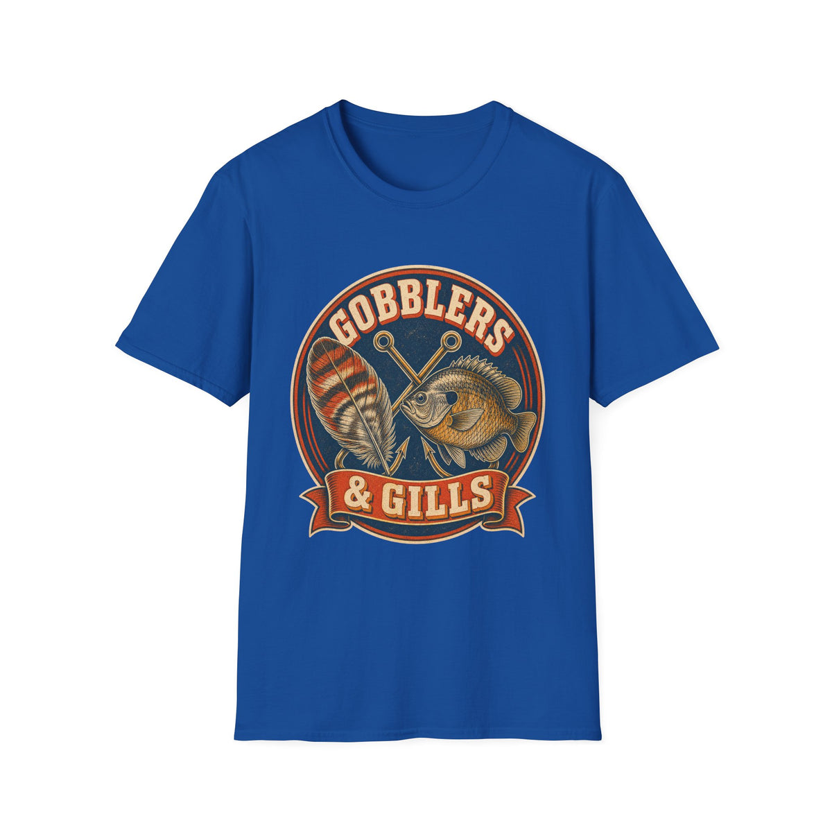 Gobblers & Gills Thanksgiving Fishing T-Shirt