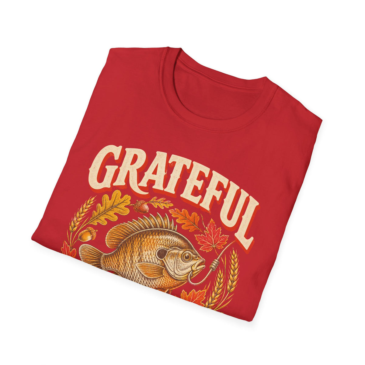 Grateful for Every Bite Fish Thanksgiving T-Shirt