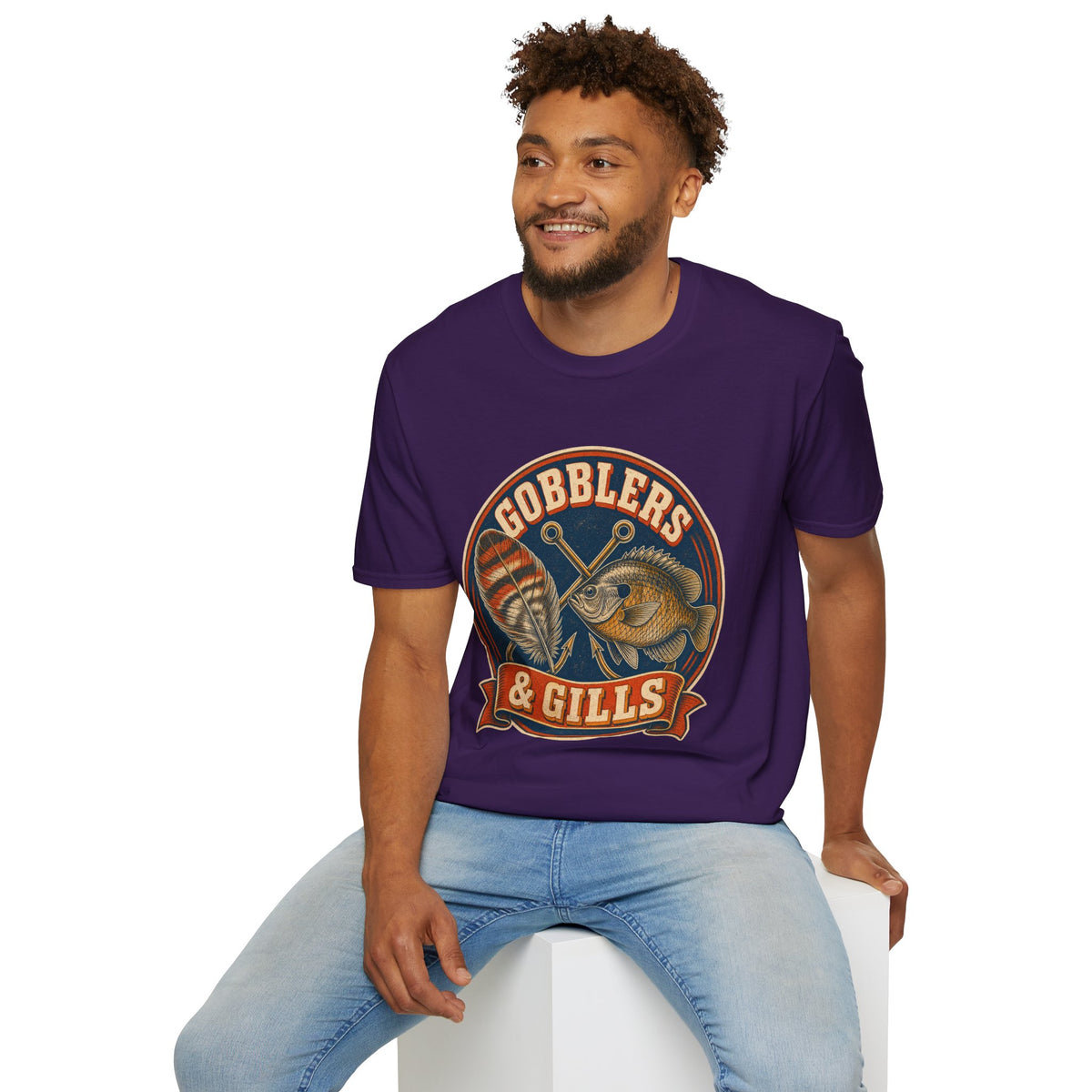 Gobblers & Gills Thanksgiving Fishing T-Shirt
