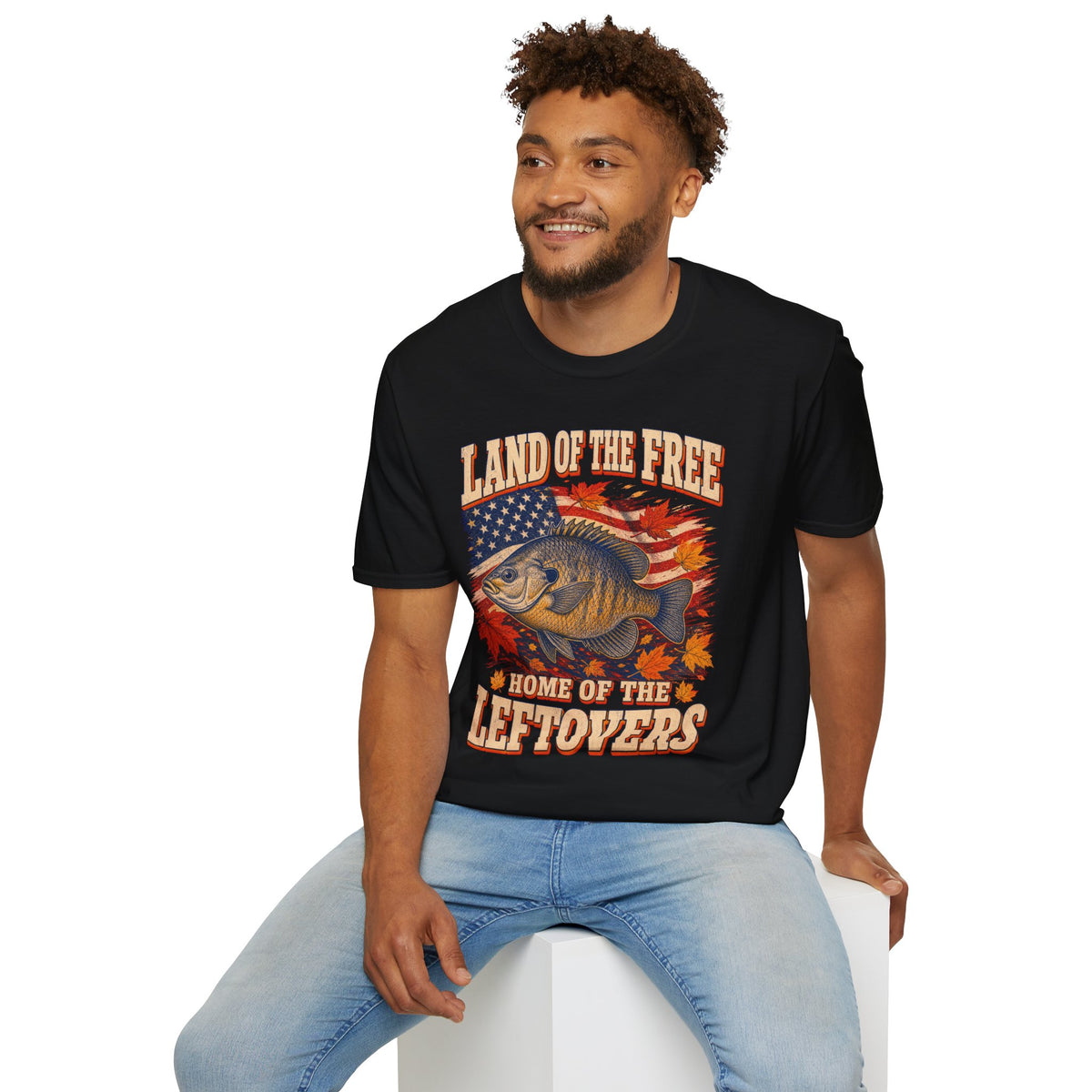 Land of the Free Home of the Leftovers Fishing T-Shirt