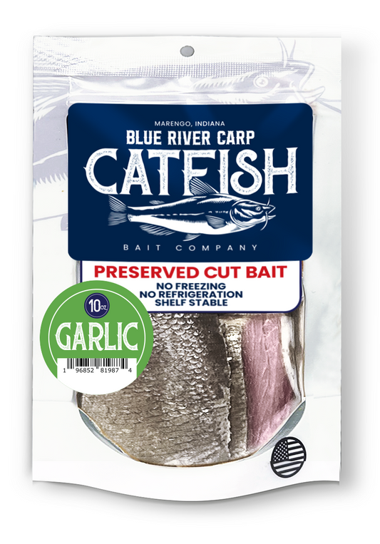 10oz Package (Chunks) - Preserved "Real" Pre-Cut Fish Bait, Multiple Scents Available