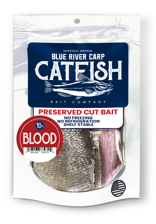 10oz Package (Chunks) - Preserved "Real" Pre-Cut Fish Bait, Multiple Scents Available