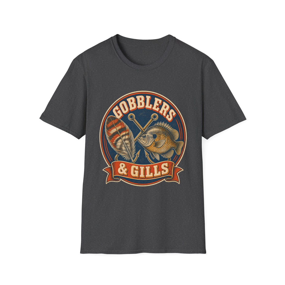 Gobblers & Gills Thanksgiving Fishing T-Shirt