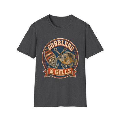 Gobblers & Gills Thanksgiving Fishing T-Shirt