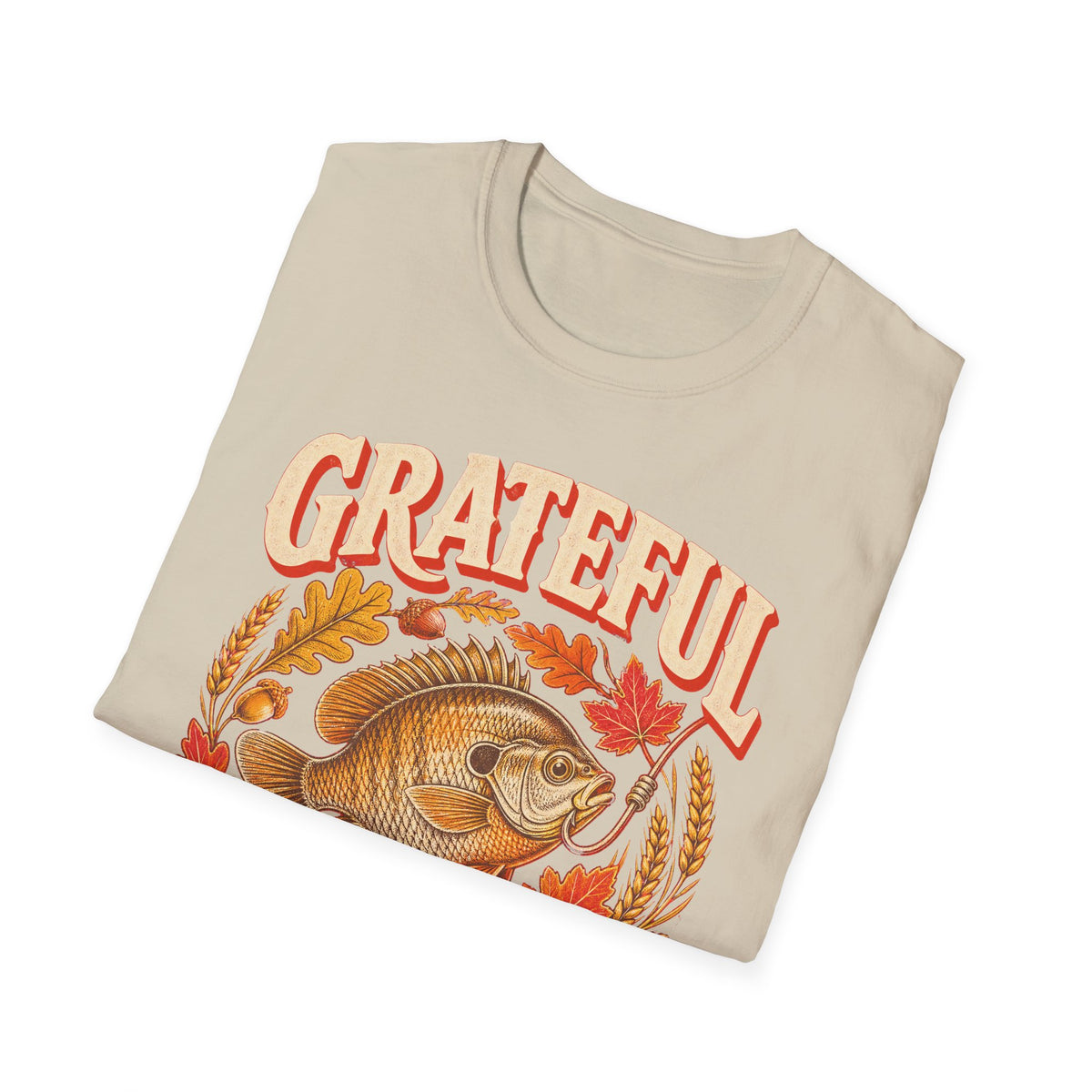 Grateful for Every Bite Fish Thanksgiving T-Shirt