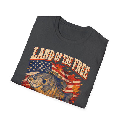 Land of the Free Home of the Leftovers Fishing T-Shirt