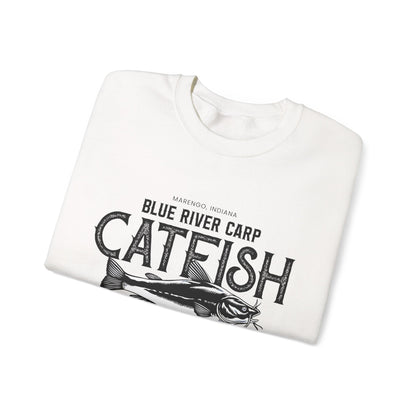 Blue River Carp - Unisex Crewneck Sweatshirt (Bk Lettering)