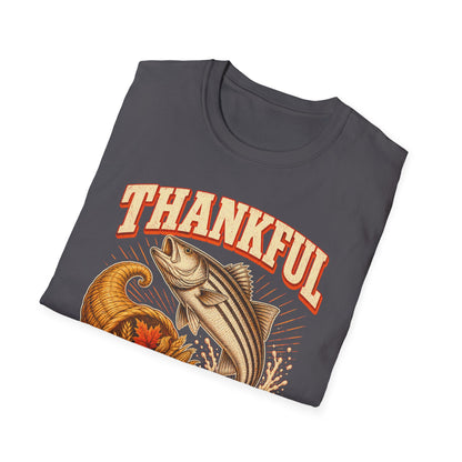 Thankful for Stripers Fishing T-Shirt