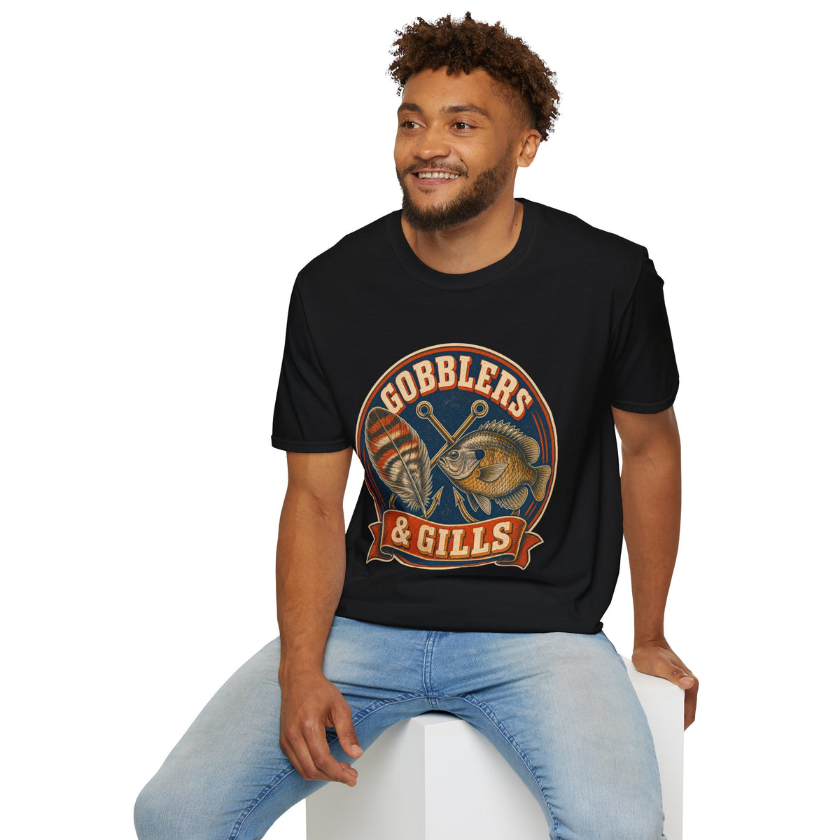 Gobblers & Gills Thanksgiving Fishing T-Shirt