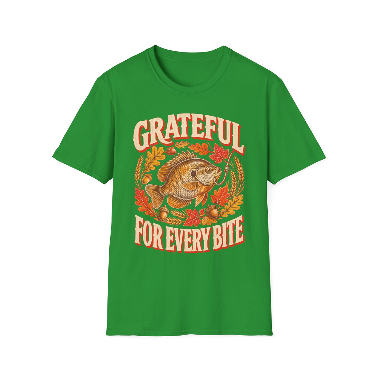 Grateful for Every Bite Fish Thanksgiving T-Shirt