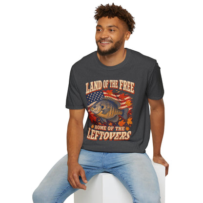 Land of the Free Home of the Leftovers Fishing T-Shirt