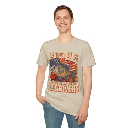 Land of the Free Home of the Leftovers Fishing T-Shirt