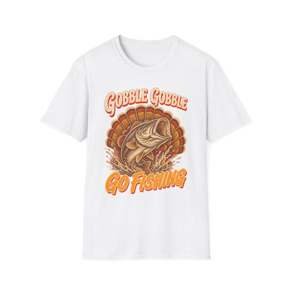 Gobble Gobble Go Fishing Turkey Hunting T-Shirt