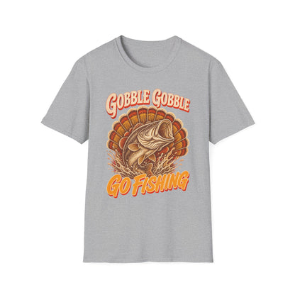 Gobble Gobble Go Fishing Turkey Hunting T-Shirt