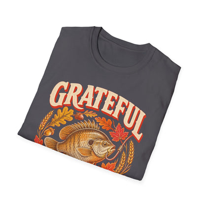 Grateful for Every Bite Fish Thanksgiving T-Shirt