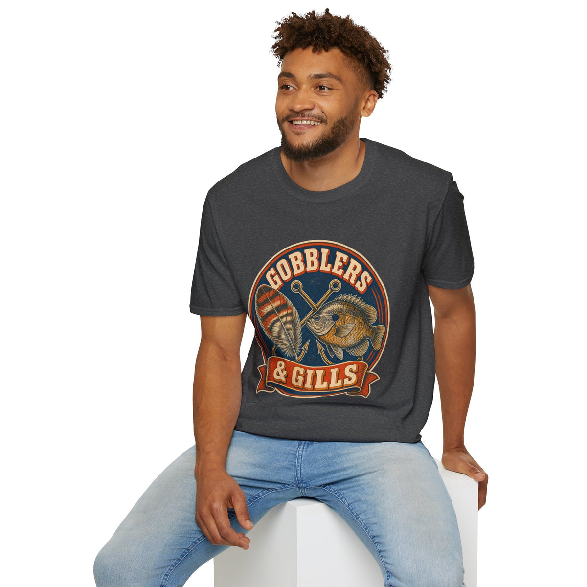 Gobblers & Gills Thanksgiving Fishing T-Shirt