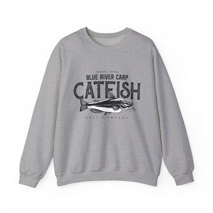 Blue River Carp - Unisex Crewneck Sweatshirt (Bk Lettering)