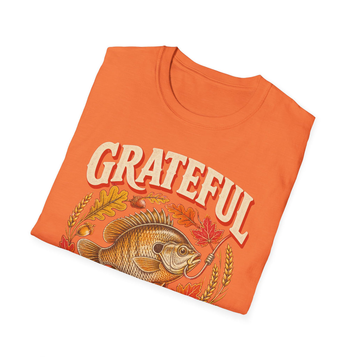 Grateful for Every Bite Fish Thanksgiving T-Shirt