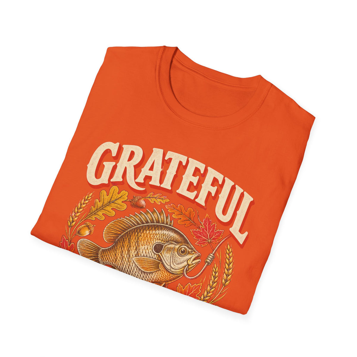 Grateful for Every Bite Fish Thanksgiving T-Shirt