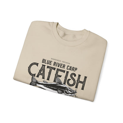 Blue River Carp - Unisex Crewneck Sweatshirt (Bk Lettering)