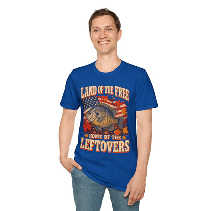 Land of the Free Home of the Leftovers Fishing T-Shirt