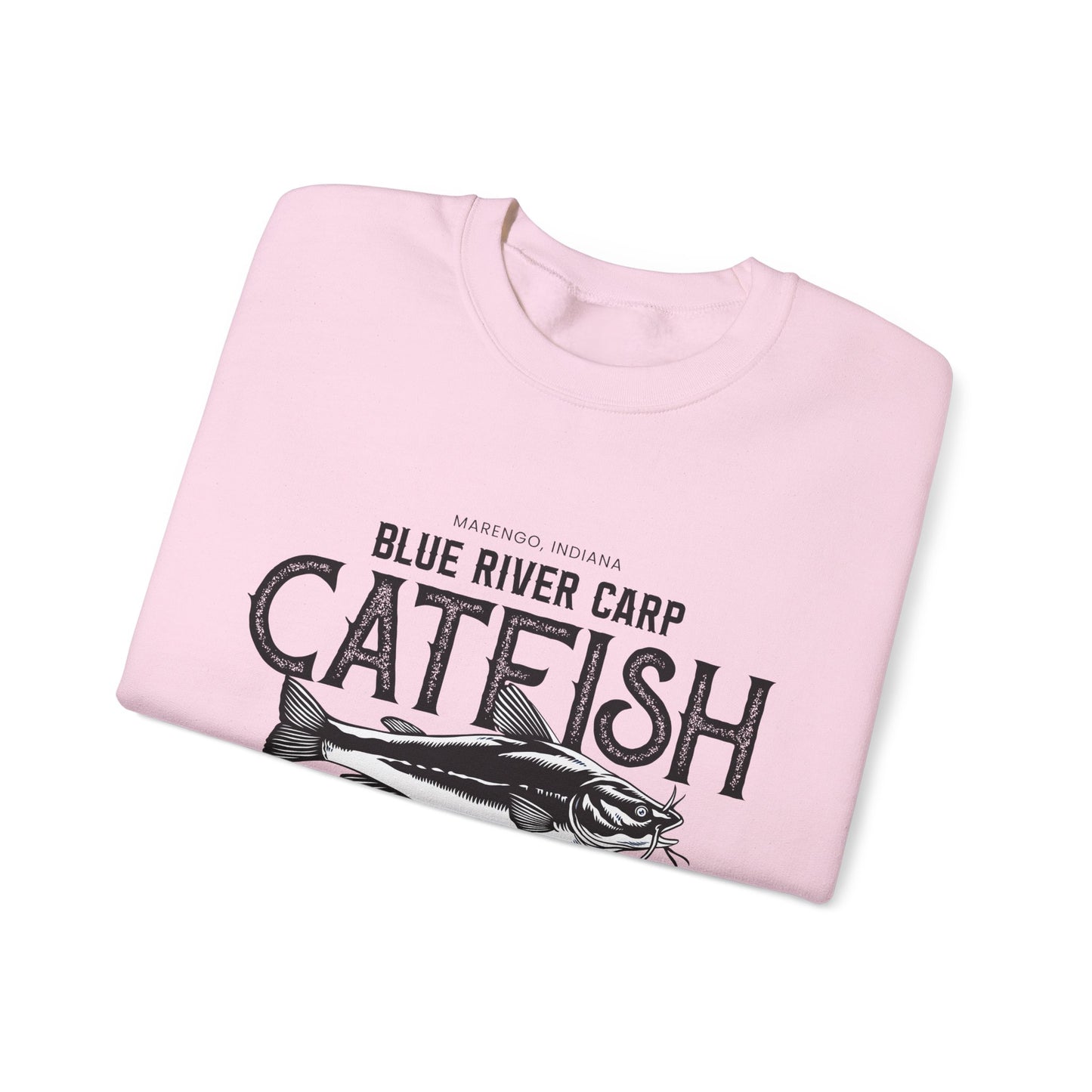 Blue River Carp - Unisex Crewneck Sweatshirt (Bk Lettering)